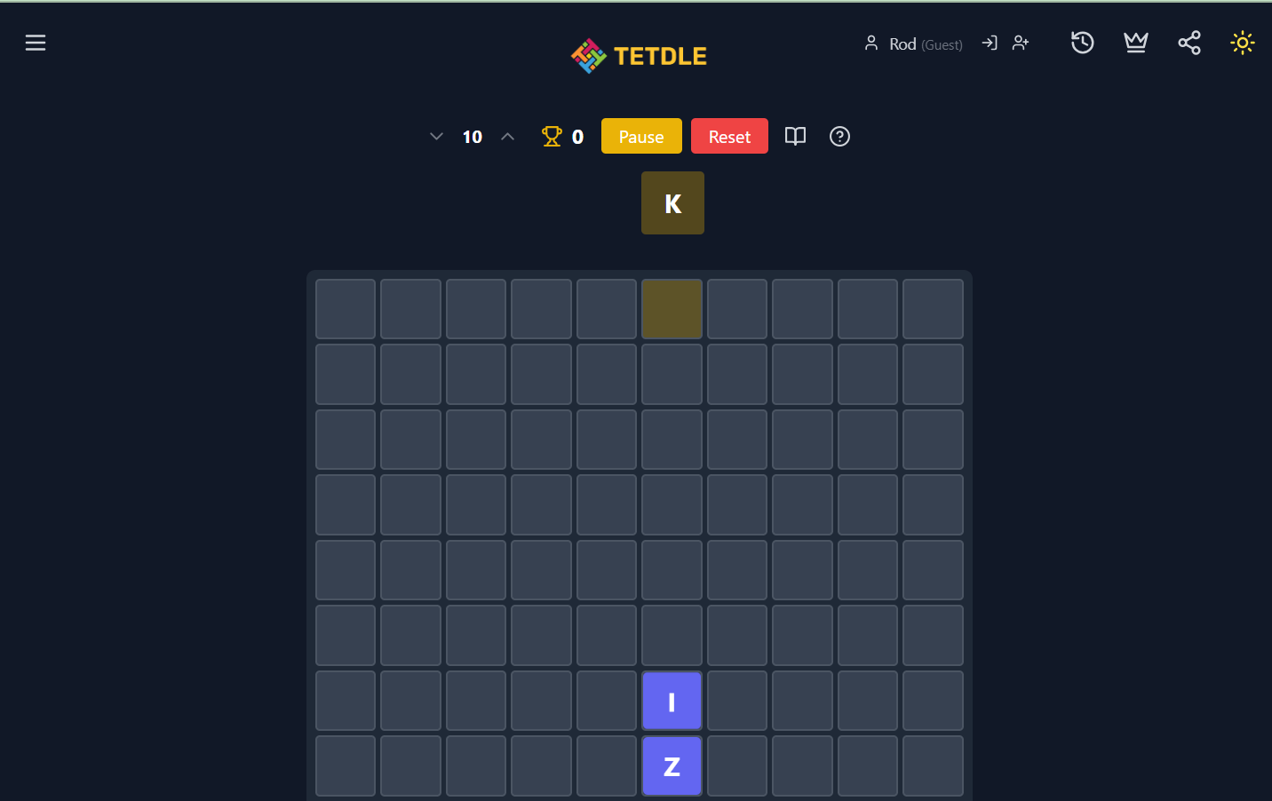 Tetdle screenshot